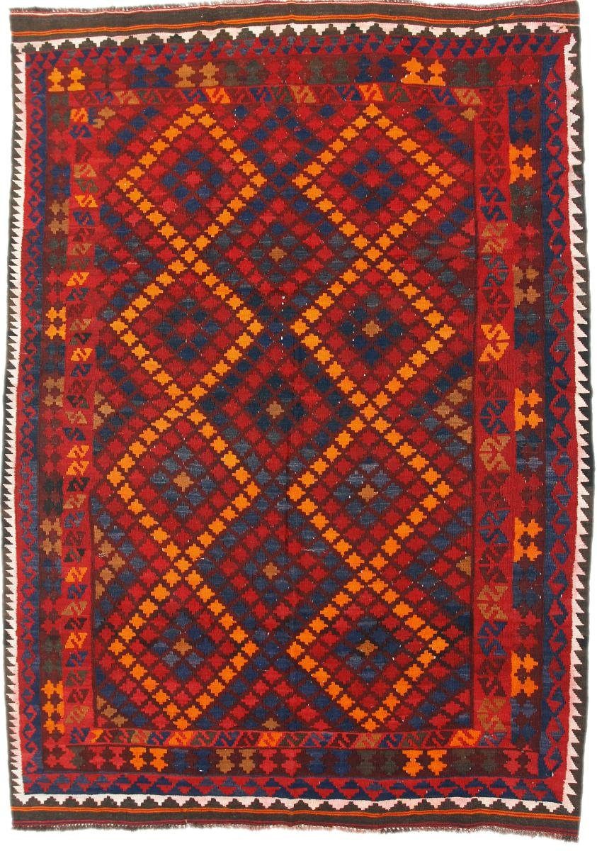 Orientteppich Kelim Afghan Antik 203x287 Handgewebter Orientteppich, Nain Trading, rechteckig, Höhe: 3 mm