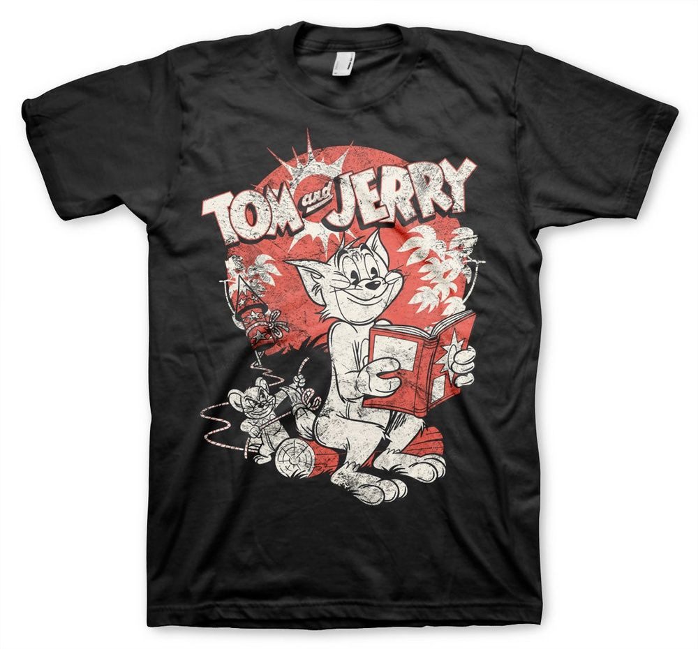 Tom & Jerry T-Shirt Vintage Comic Big Tall T-Shirt
