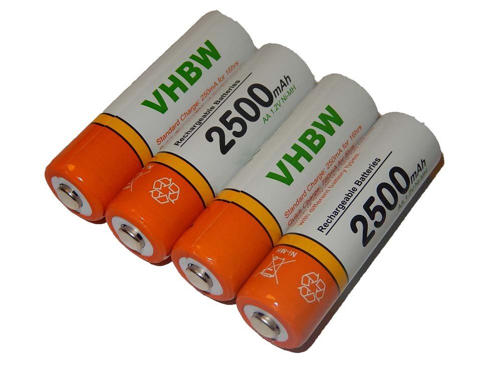 vhbw für Akku NiMH 2500 mAh (1,2 V)