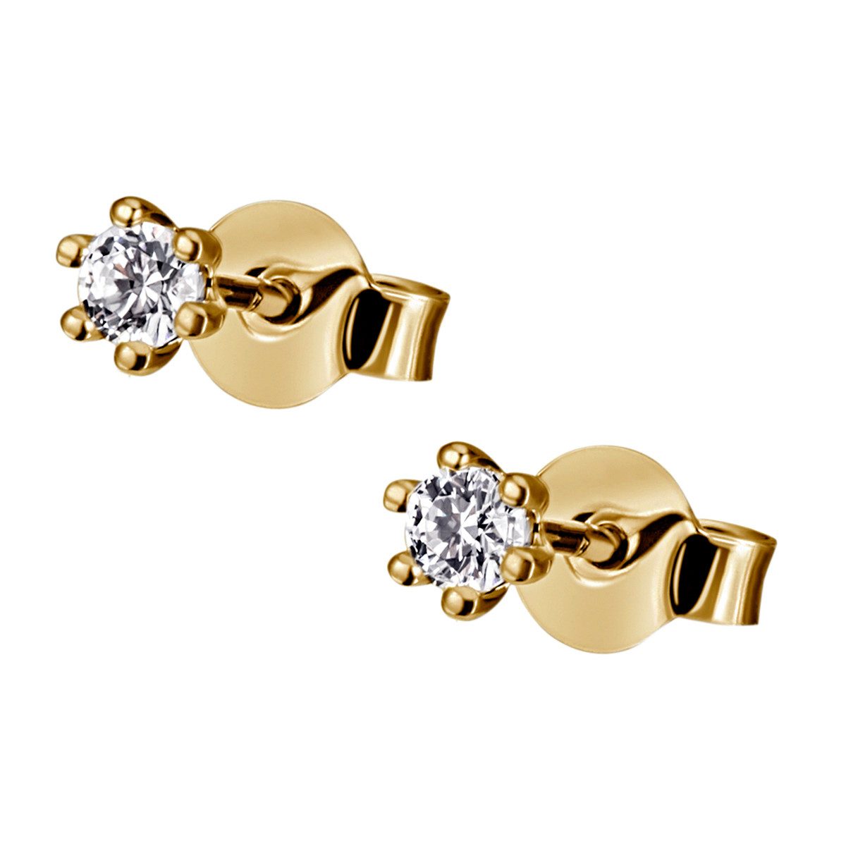Reflexion Diamonds Ohrstecker-Set Solitär 585/-Weiß- oder günstig online kaufen