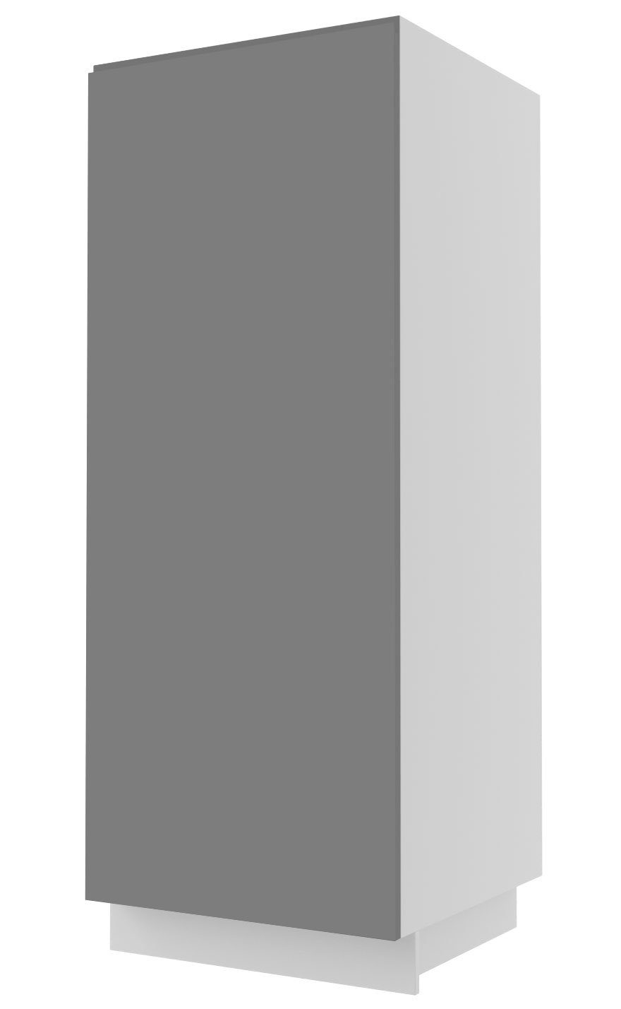 matt wählbar und grey Feldmann-Wohnen 60cm Front- Korpusfarbe stone 1-türig Avellino grifflos Acryl Vorratsschrank