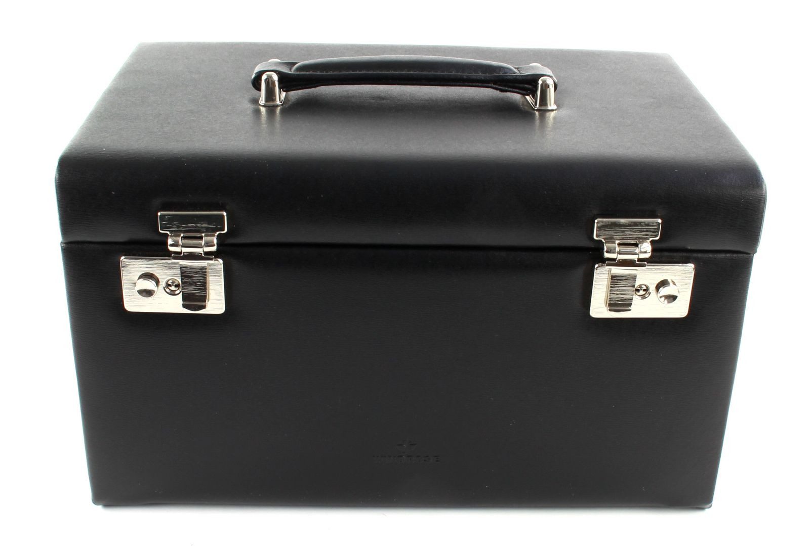 WINDROSE Schmuckkoffer Jewelry Box with 2 Closures, aus echtem Leder
