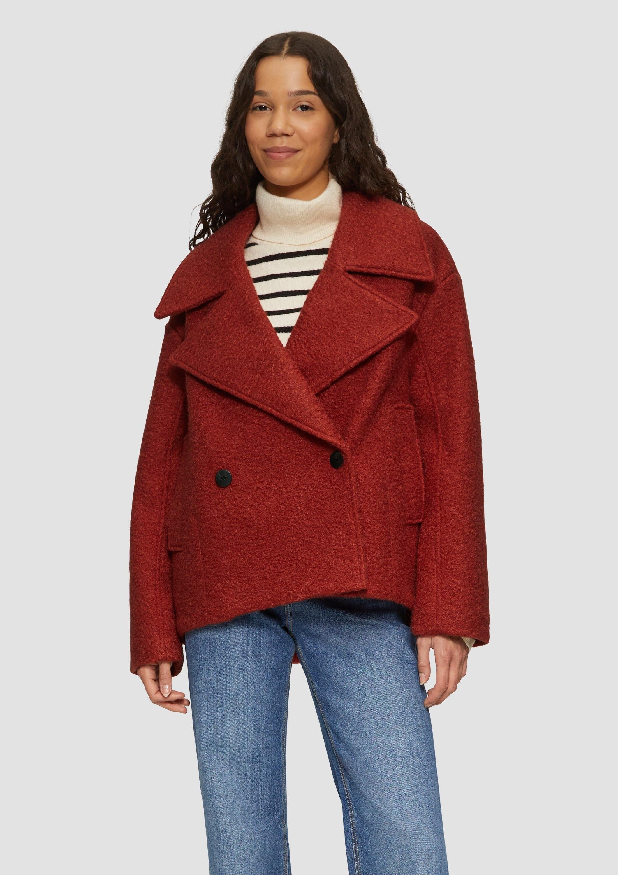 QS Funktionsjacke Outdoor-Jacke Oversized Cabanjacke aus günstig online kaufen