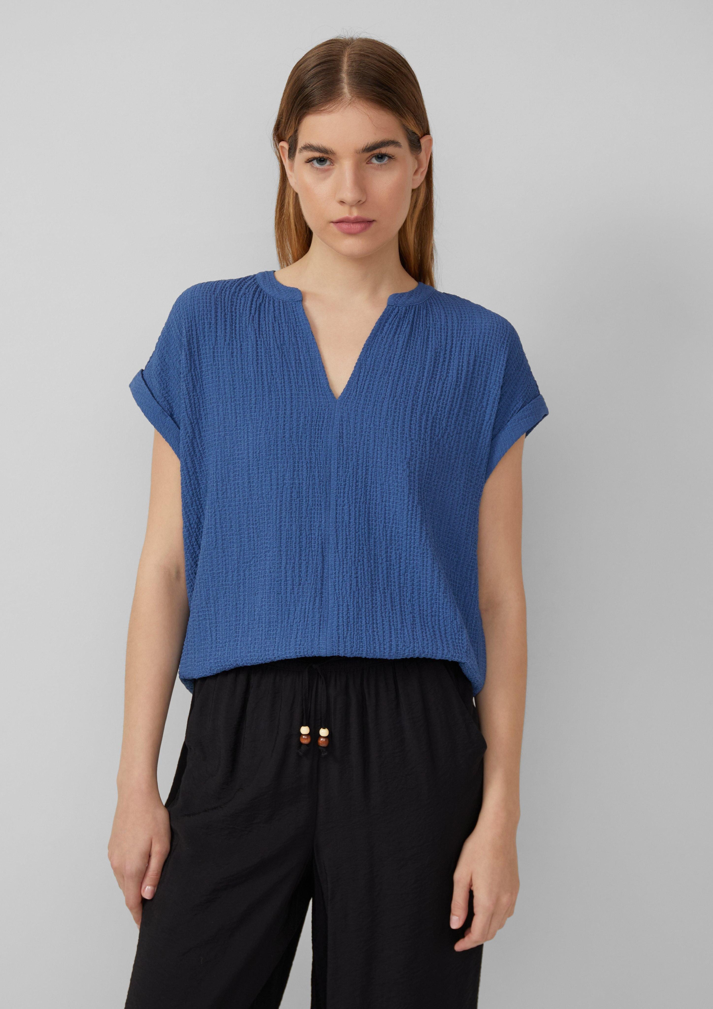 s.Oliver Blusentop Strukturierte Bluse aus Viskosemix günstig online kaufen
