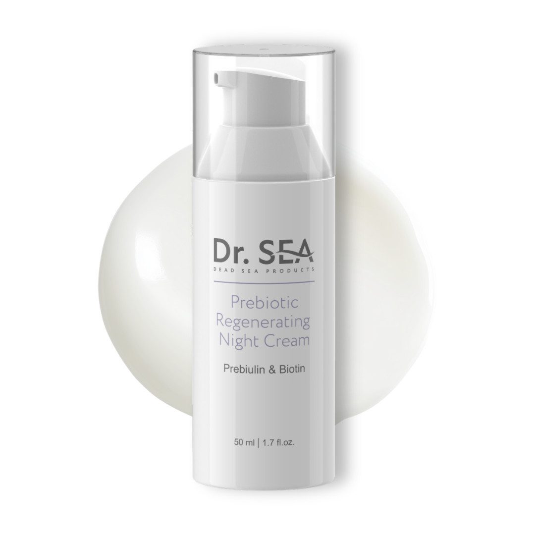 DR. SEA Nachtcreme Präbiotische regenerierende Nachtcreme, Mit Hyaluron, Retinol und Biotin - Anti-Falten Feuchtigkeit