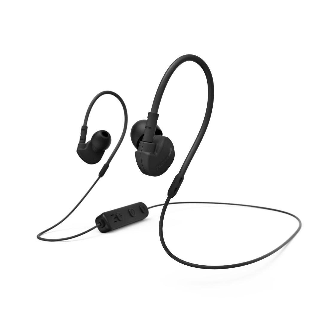 Hama Bluetooth Kopfhörer Sport, In-Ear, Mikrofon, ultraleicht, ergonomisch  In-Ear-Kopfhörer (Freisprechfunktion, Google Assistant, Siri), Unterstützt  die vorhandenen Sprachassistenten Siri und Google Assistant | In-Ear-Kopfhörer