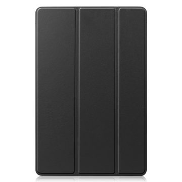 König Design Tablet-Hülle, Tablethülle für Samsung Galaxy Tab S7 Schutztasche Wallet Cover 360 Case Etuis Schwarz