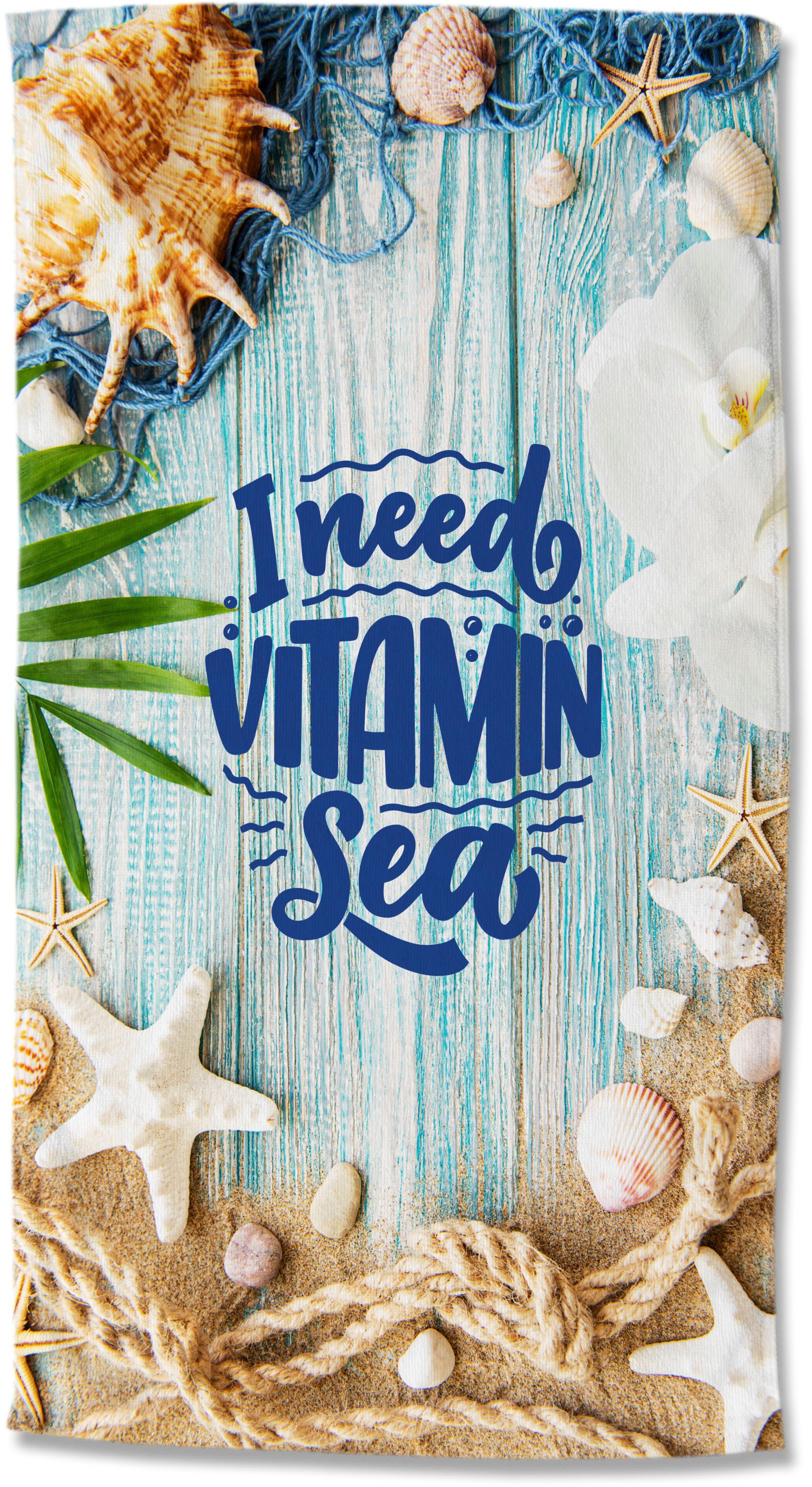 good morning Strandtuch Vitamin Sea, Velours günstig online kaufen