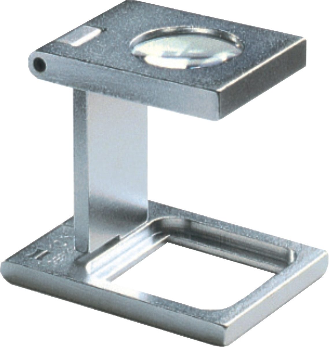 Taschenlupe Fadenzähler Messingausführung 30x30mm 5-fach