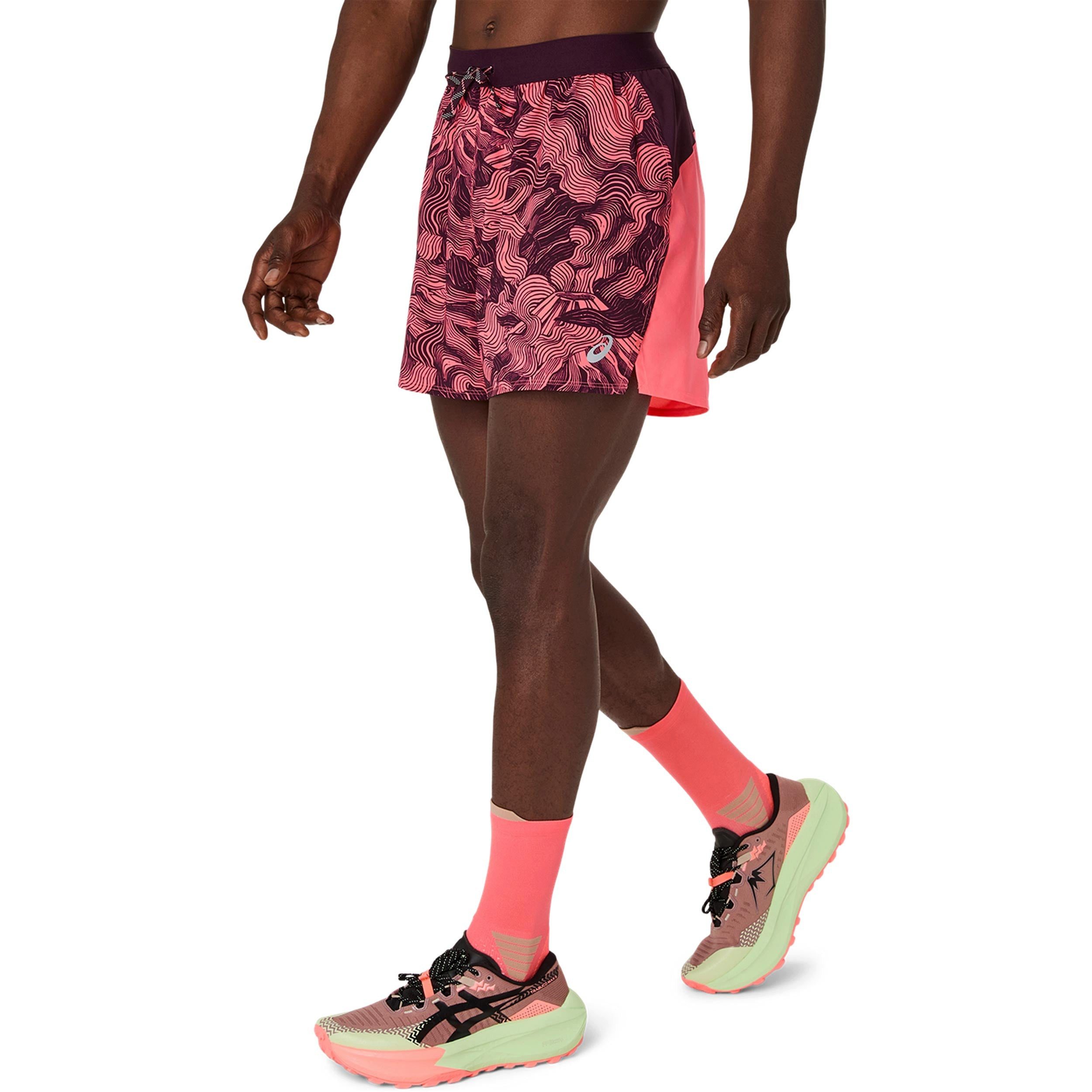 Asics Laufshorts Fujitrail AOP 5in