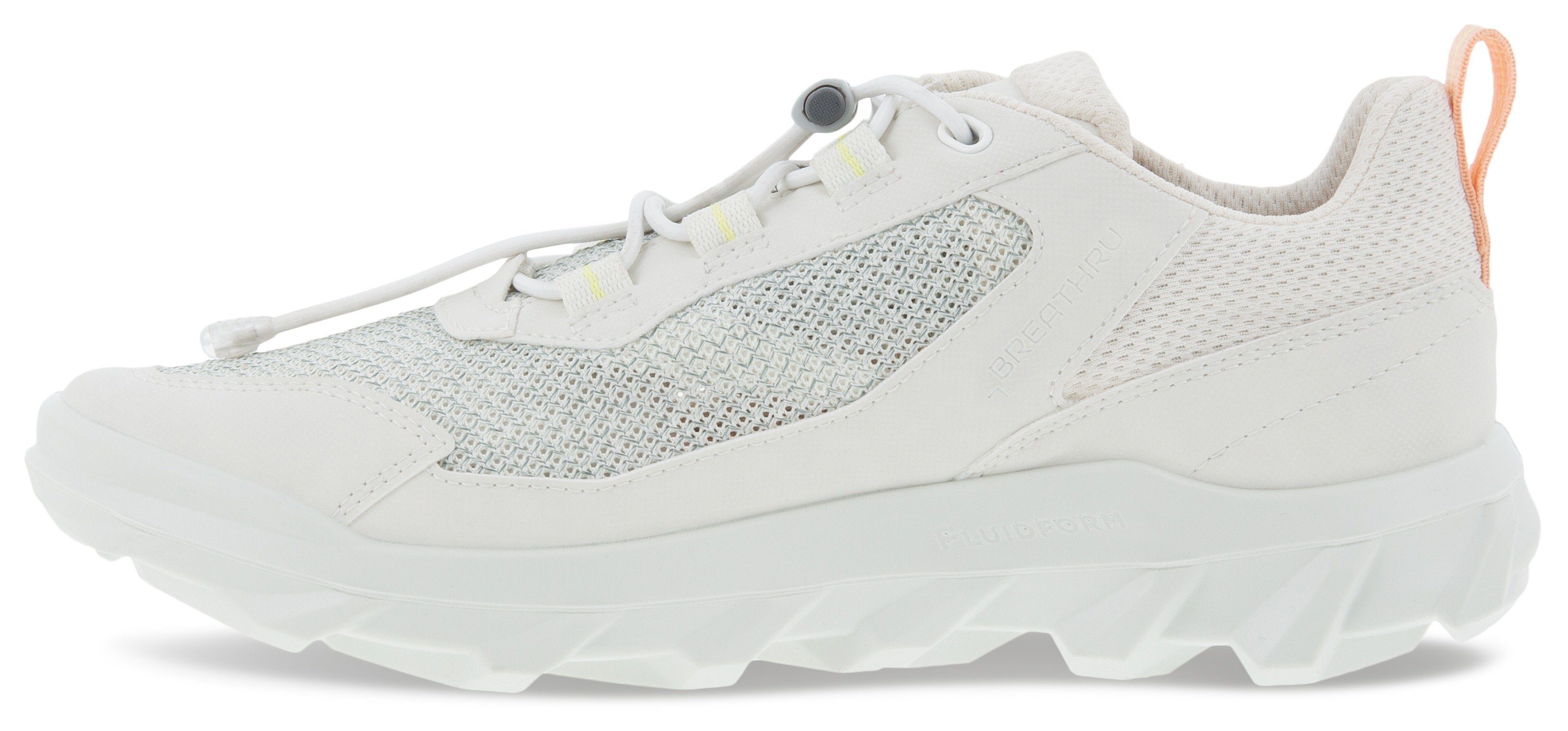 Ecco ECCO MX W Sneaker trittdämpfender Fluidform-Ausstattung Slip-On mit weiß