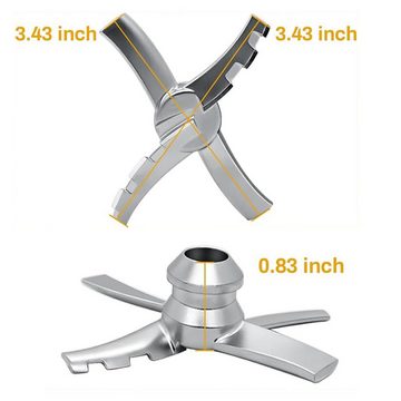 Silberstern Eismaschine Ersatz-Rührmesser für Ninja-Eisbecher, "Passend für NC301 NC299 CN301CO N C299AM"