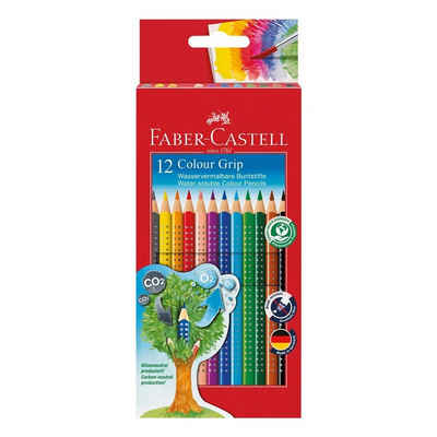 Faber-Castell Buntstift Colour-GRIP, (Colour-GRIP, 12-tlg), mit Soft-Grip-Zone