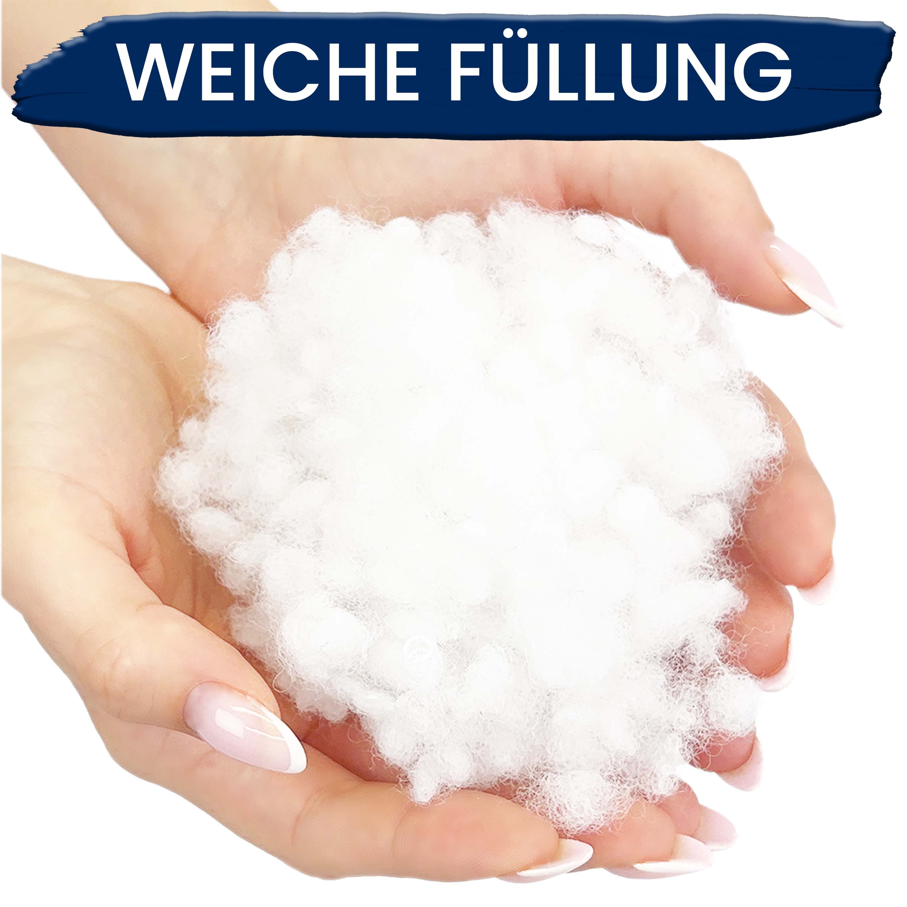 Amilian Dekokissen mit Füllung und Bezug - 2er Set - Zierkissen; Sofakissen - 40x40 cm, (2 Stück), Dekokissen mit Inlett - Couchkissen mit Kissenfüllung