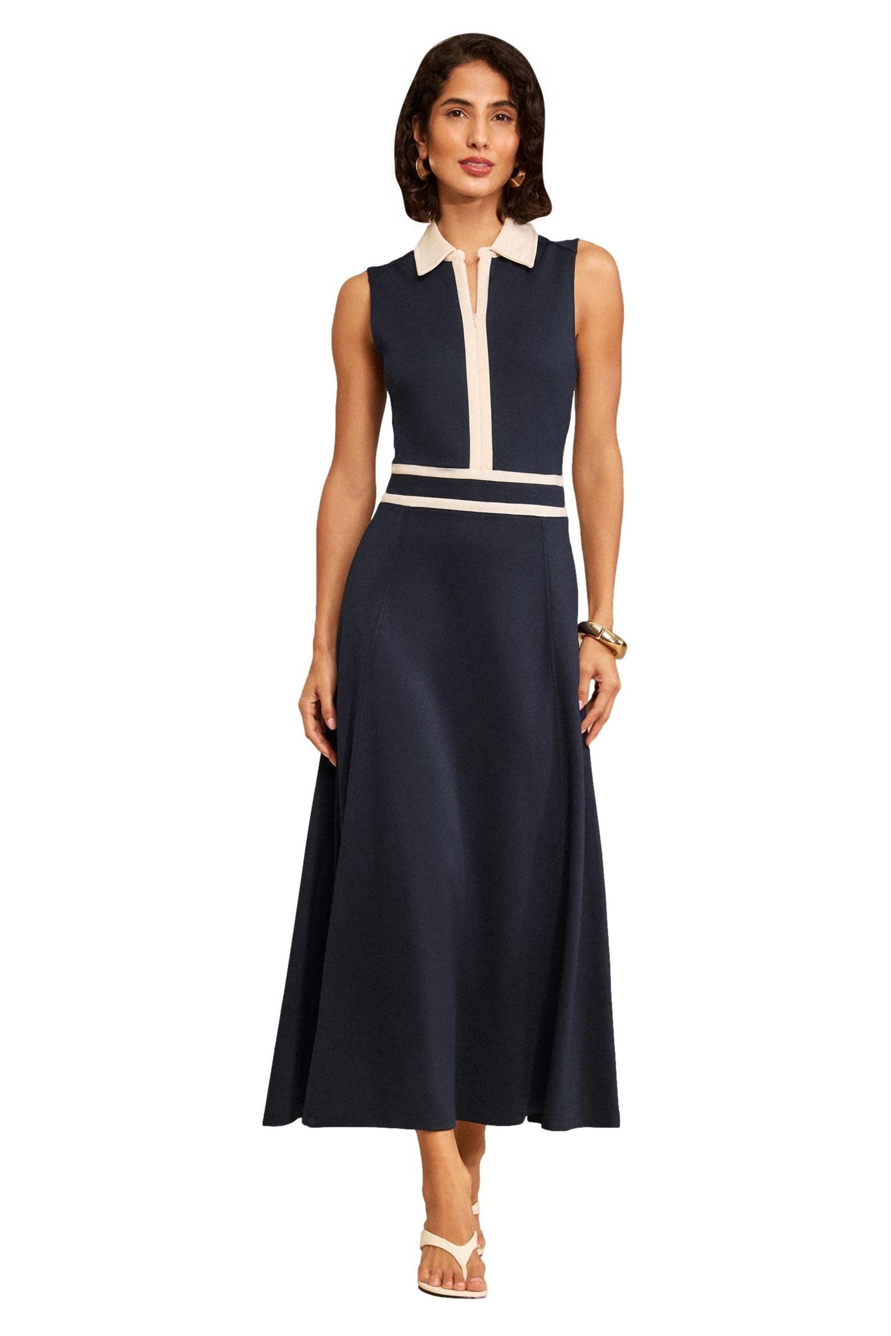 Love & Roses Midikleid Love & Roses Ärmelloses Ponte-Kleid, Petite (1-tlg)
