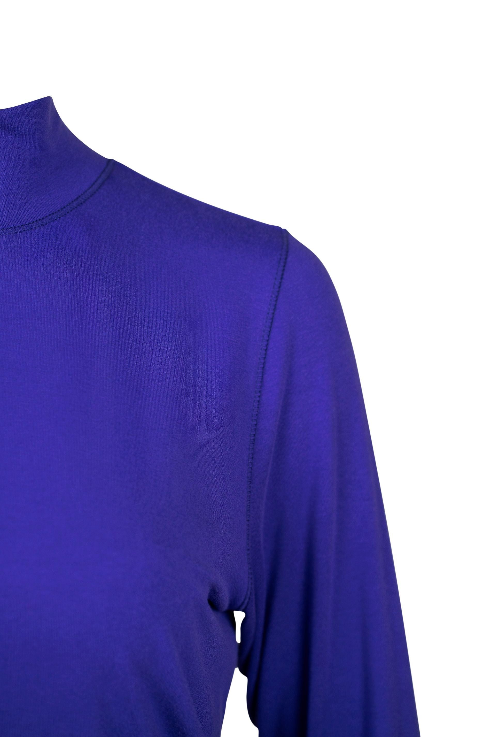 Faber Stehkragenshirt BASIC Stehbundshirt in Farbe Indigo BASIC Stehbundshirt