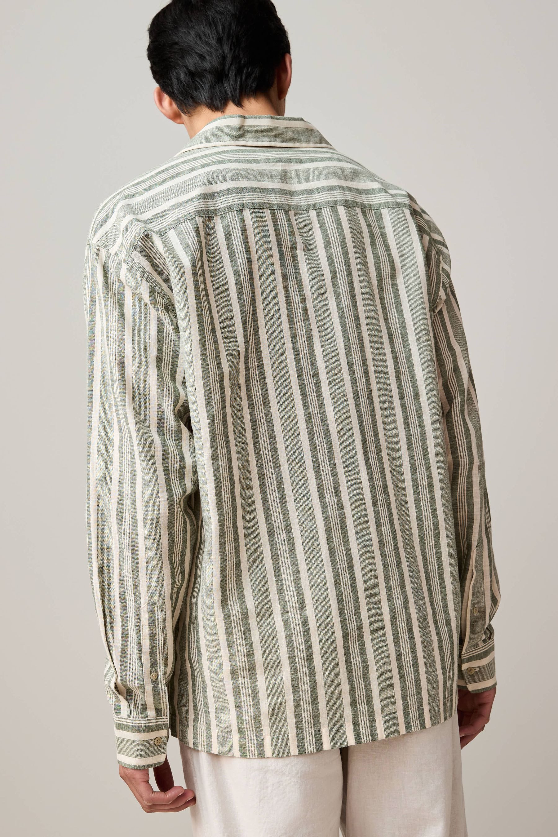 Next Langarmhemd Kurta mit Streifen aus günstig online kaufen