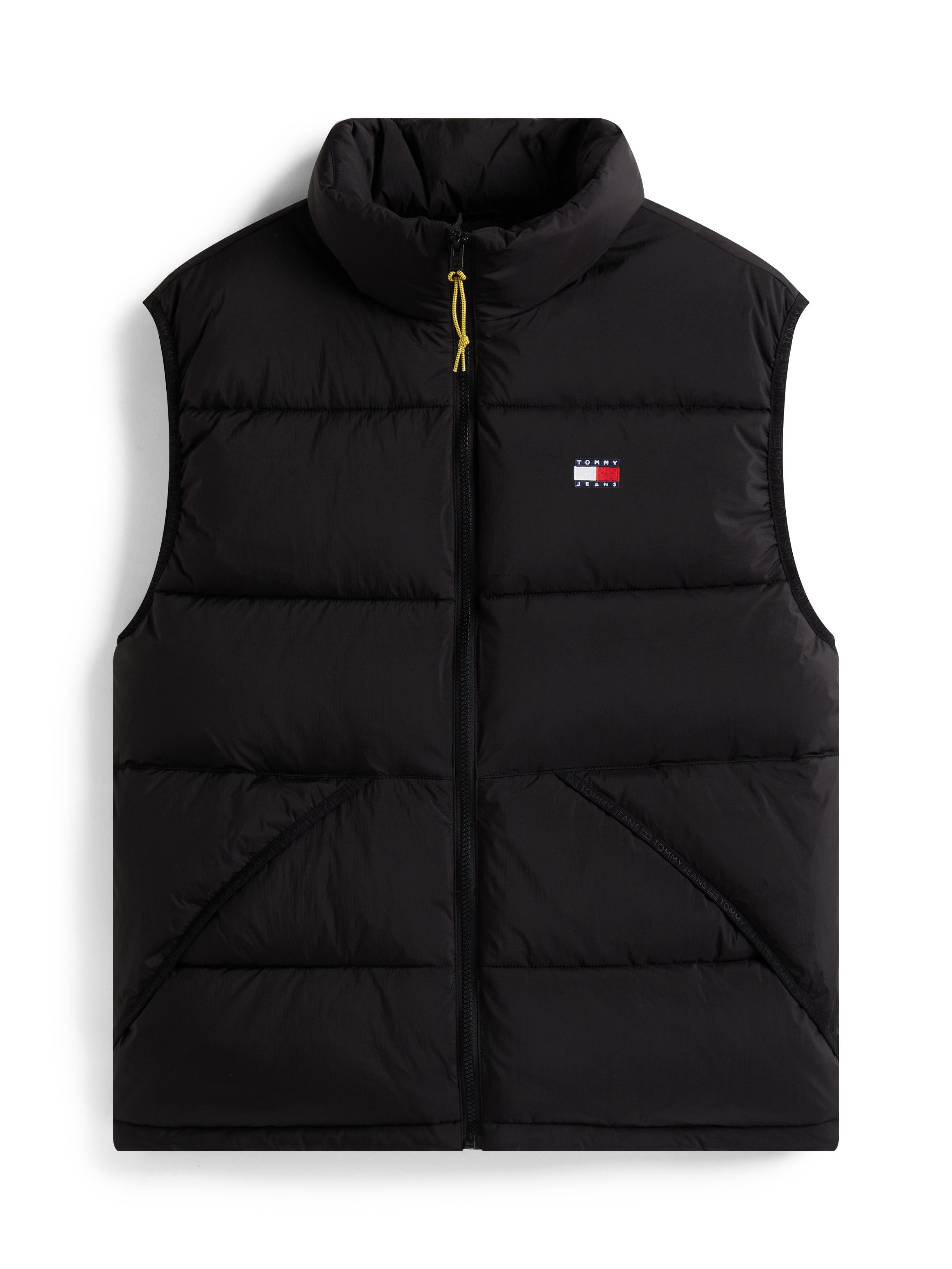Tommy Jeans Steppweste TJM VAIL PUFFER VEST Steppweste Gefüttert Outdoorjacke mit Stehkragen, relaxed fit