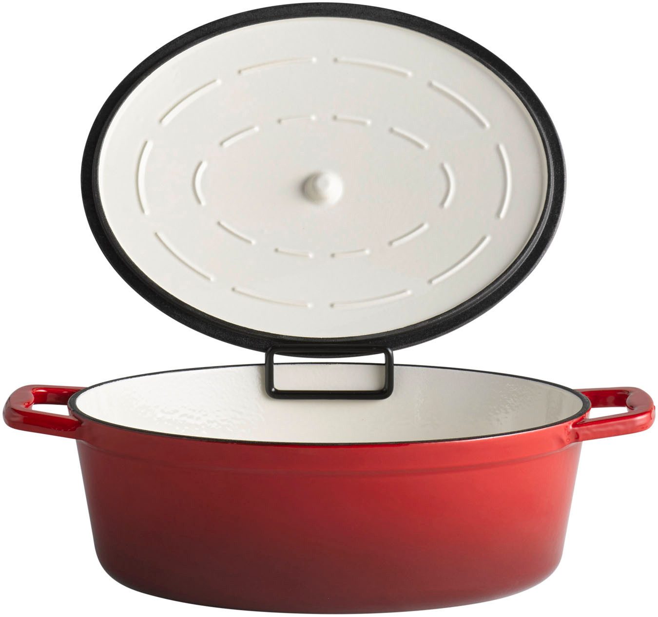 APS Bräter Stars, Gusseisen, 5 Liter, oval, 33x25 cm, Induktion