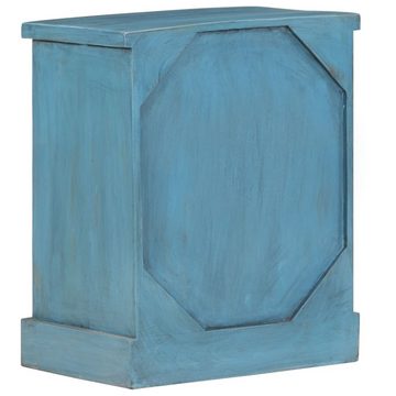 furnicato Nachttisch Massivholz Mango 40x30x50 cm Blau