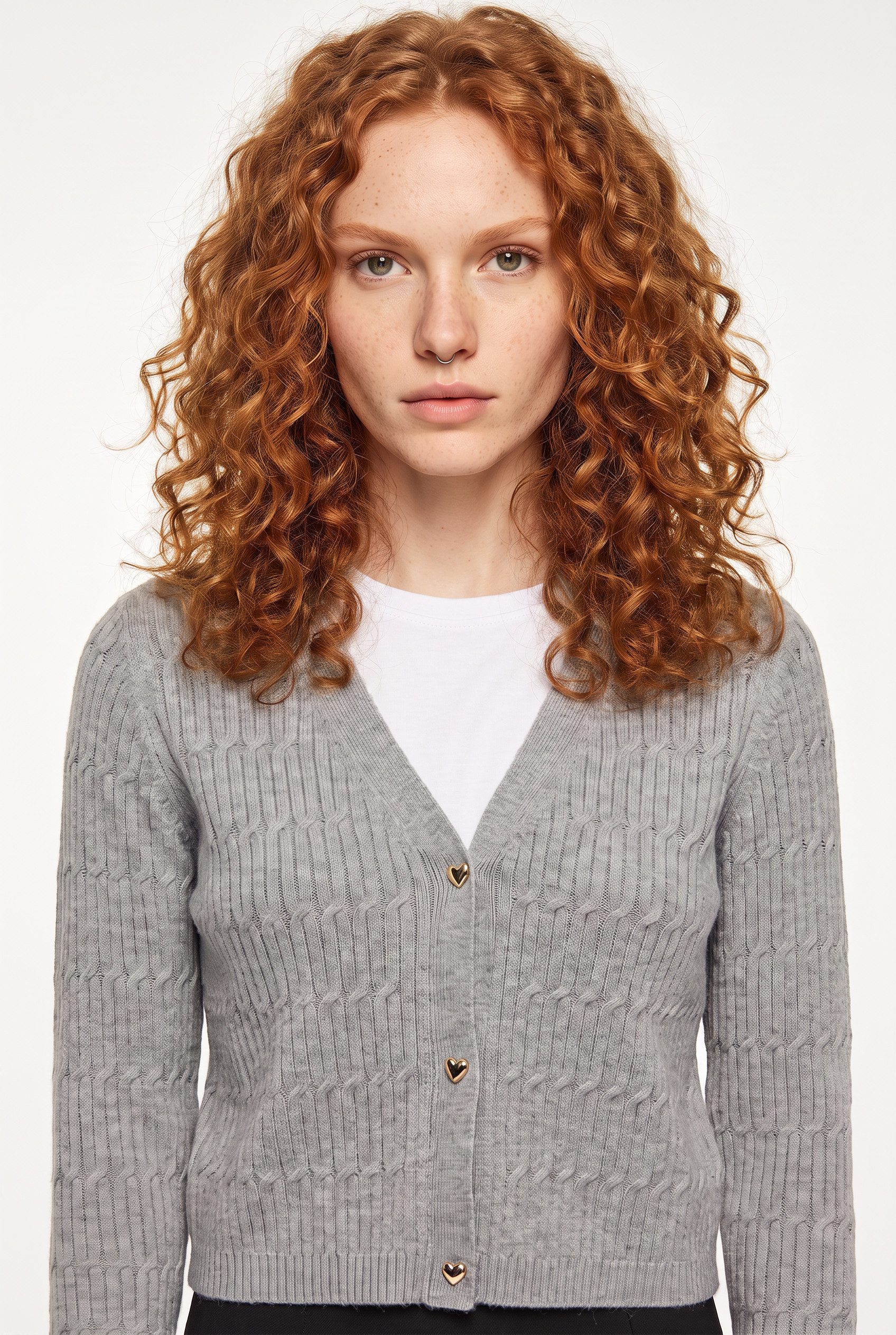 ONLY Strickjacke ONLKATIA LS CABLE V-NECK CARDIGAN CC KNT