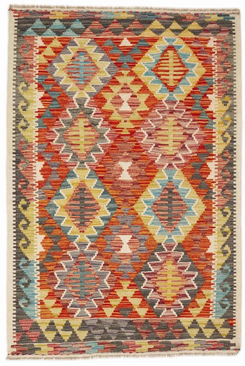 Orientteppich Kelim Afghan 101x153 Handgewebter Orientteppich, Nain Trading, rechteckig, Höhe: 3 mm