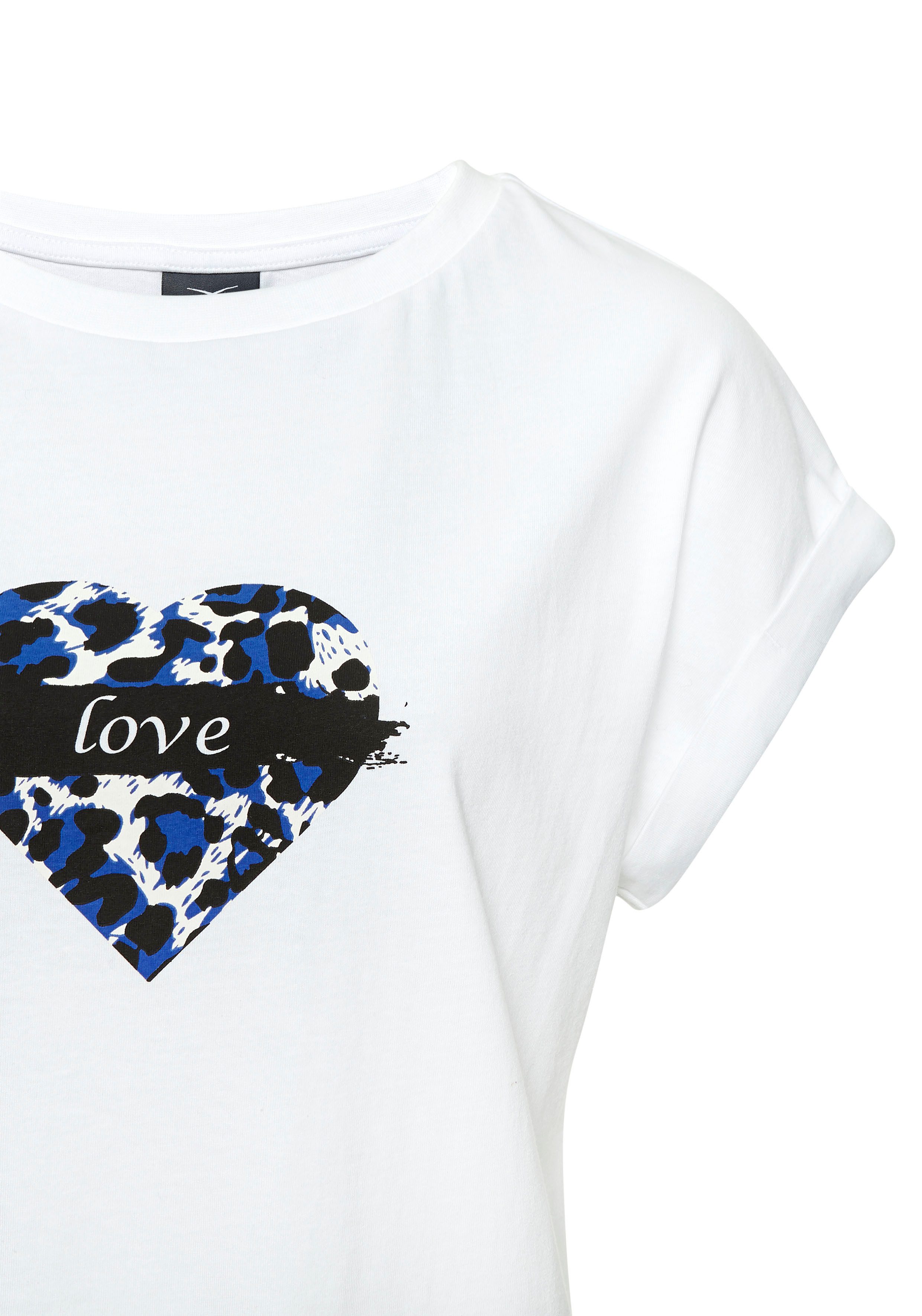 LASCANA Print-Shirt aus Baumwolle, Damen T-Shirt, Basic