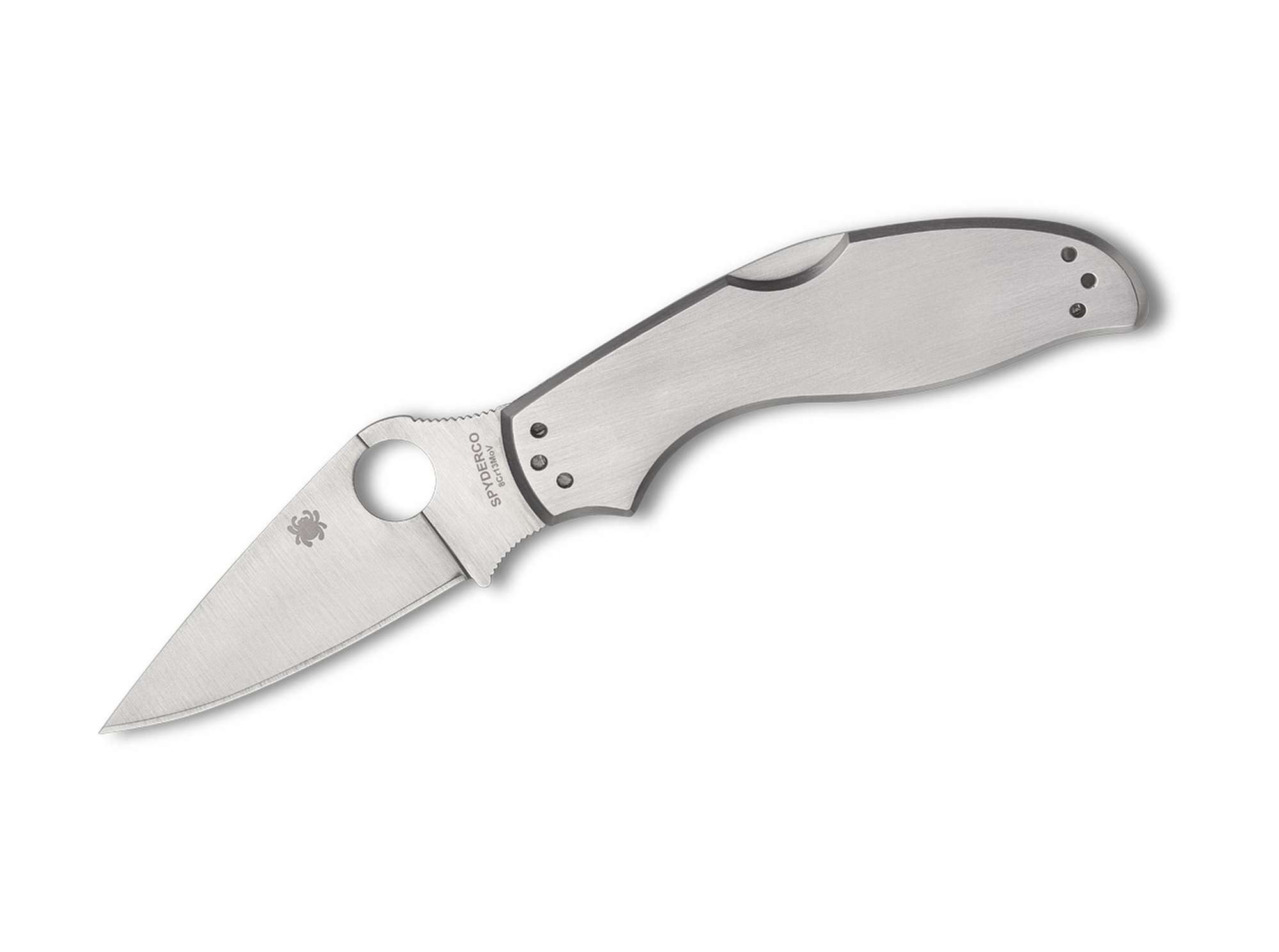 Spyderco Карманные ножи Карманные ножи UpTern Silver PlainEdge