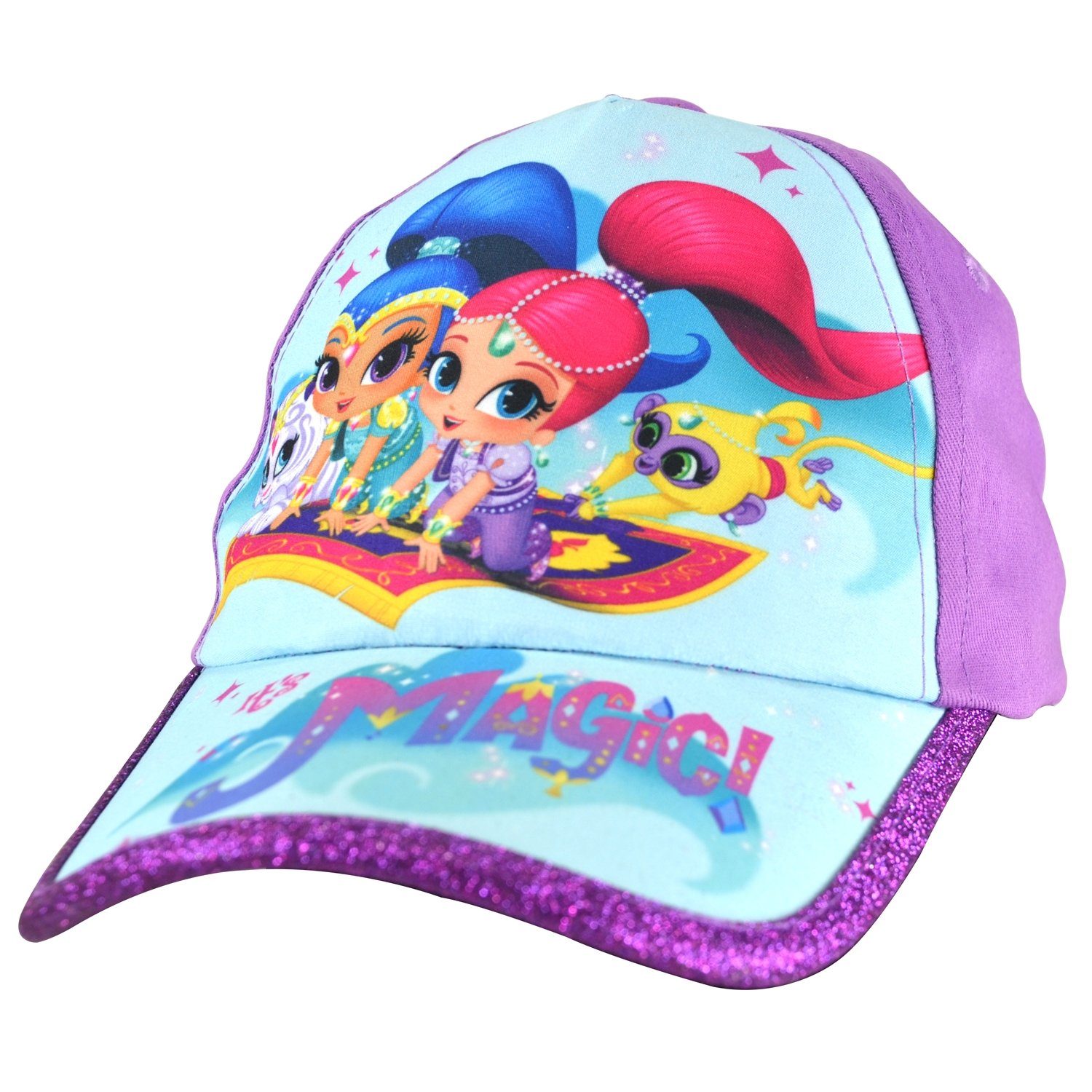 United Labels® Baseball Cap Shimmer Lila Mädchen Magic! 54 Shine - Kinder It's cm Kappe Baseballcap &