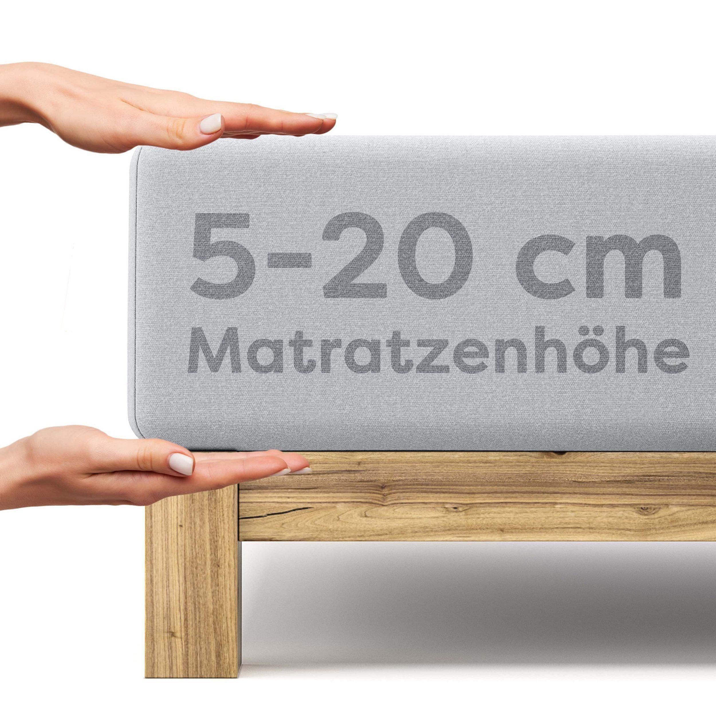 Spannbettlaken 100% Baumwolle - Superweiches Bettlaken für Matratzen von 5 bis 20cm, Wolkenfeld, Gummizug: Starker & Flexibler Super-Stretch Gummizug für maximalen Halt, Rutschfest & Blickdicht - 90x200, 140x200, 160x200, 180x200 200x200