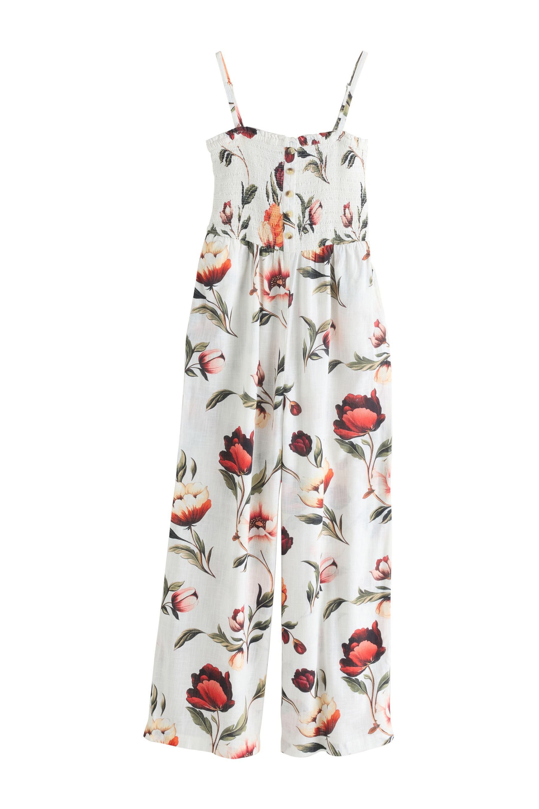 Jumpsuit Bandeau-Jumpsuit mit weitem Bein