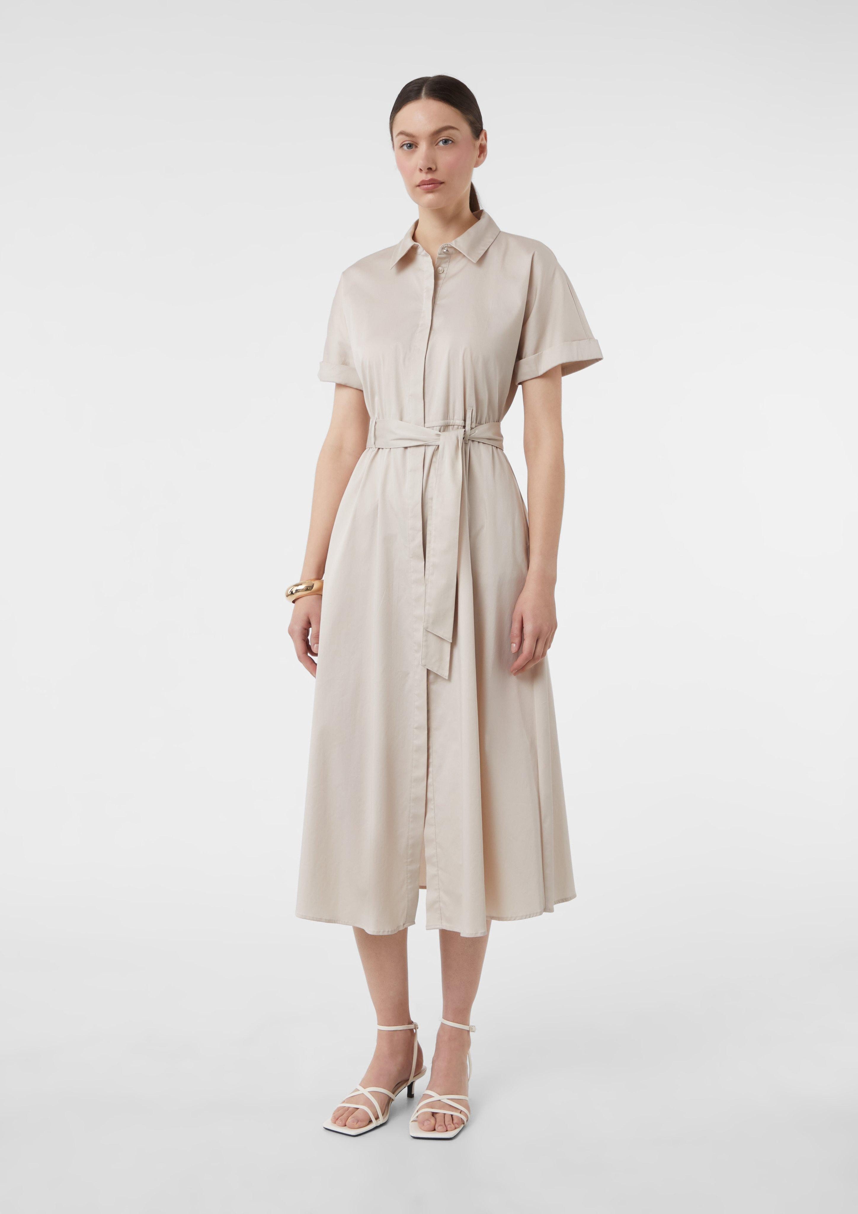 Comma Maxikleid Midikleid aus Popeline mit günstig online kaufen