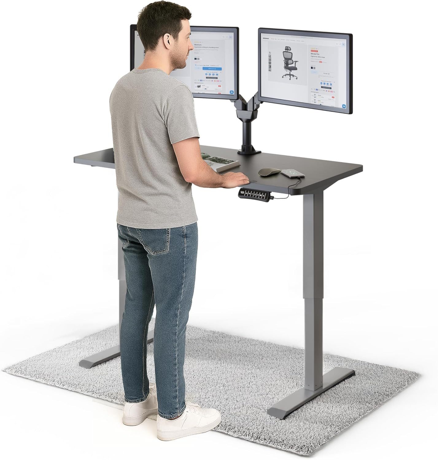 DESKSPACE Schreibtisch Pro Elektrisch höhenverstellbarer Schreibtisch günstig online kaufen
