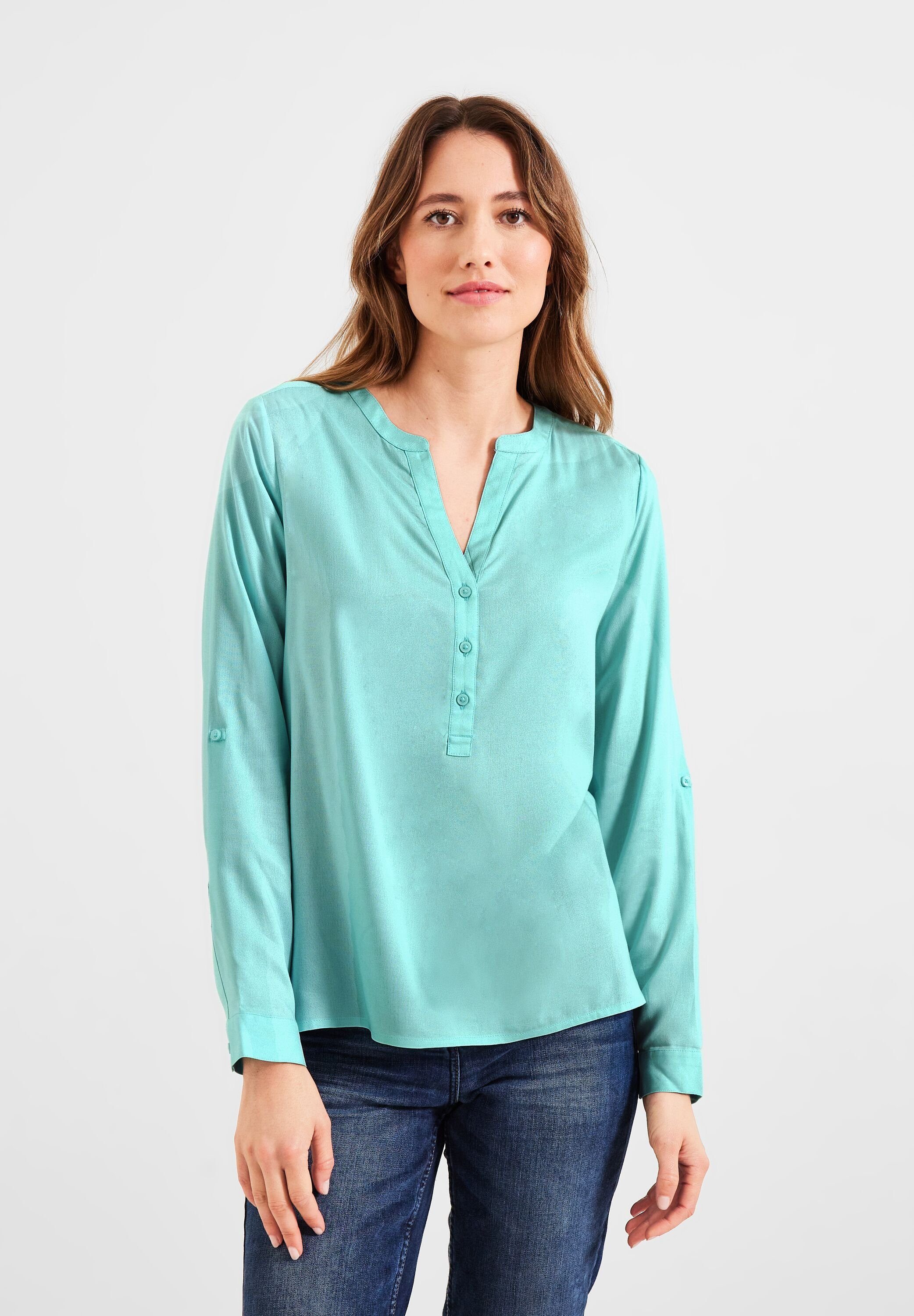 CECIL Langarmbluse mit Turn-Up Funktion