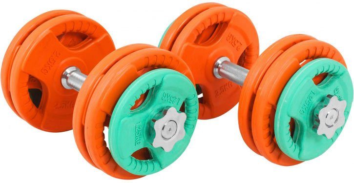 Gripper Verstellbar, Kurzhanteln, 2 kg (Set) Gummi SPORTS mit GORILLA 30 Hantel-Set Hantelset