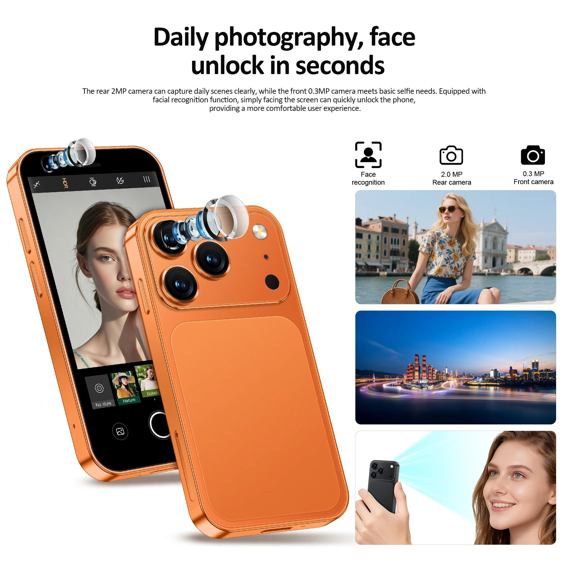 Athlix SERVO 18SE 3G Mini Smartphone Android Kinder Rentner Smartphone (7,62 cm, Dual SIM, 3G Mobilfunk, Android 9)