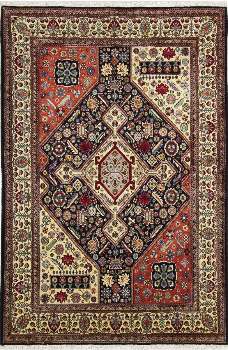 Orientteppich Ghashghai Sherkat 145x218 Handgeknüpfter Orientteppich, Nain Trading, rechteckig, Höhe: 12 mm