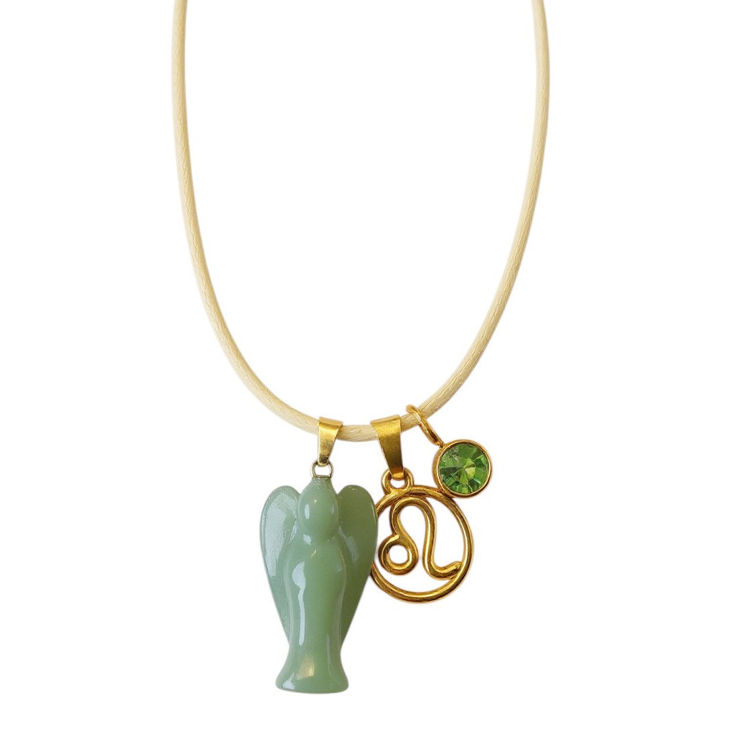 KARMA Charm-Kette Glückskette zum selbst zusammenstellen Halskette (zum kombinieren, verschiedene Glücksanhänger), Sternzeichen Schutzengel Geburtsstein
