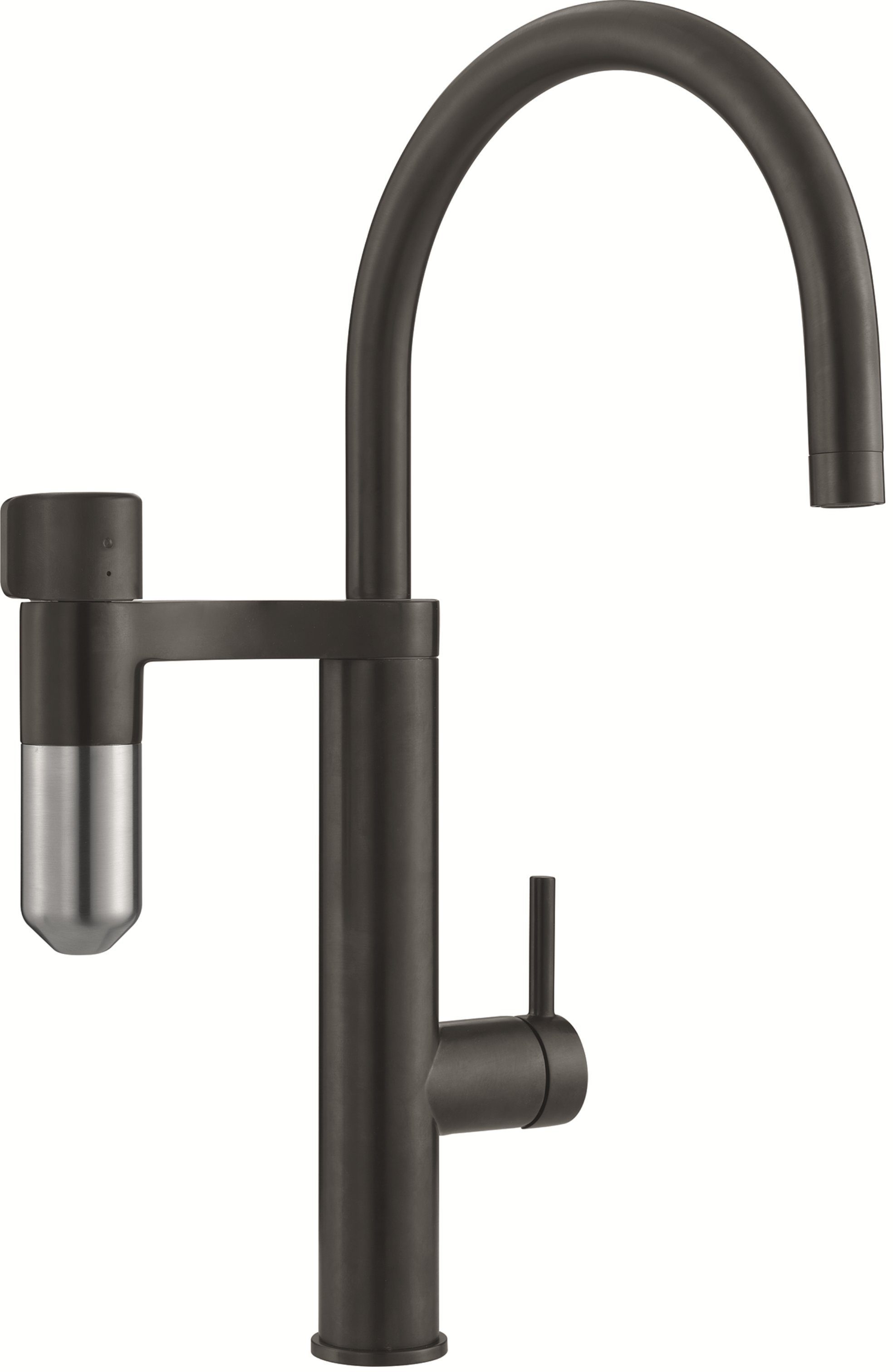 FRANKE Küchenarmatur FRANKE Vital Schwarz matt 3Stufen Trinkwasserfiltersystem (1-St) Einhebelmischer mit 3-Stufen Kapsel Trinkwasserfiltersystem