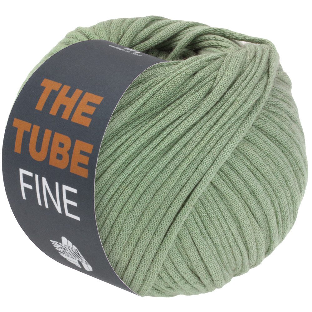 LANA GROSSA THE TUBE FINE Häkelwolle, 140 m (dünnes, gefülltes Baumwollschlauchgarn Ø ca. 3 - 4 mm - ideal für Dekoartikel & Taschen), 100 g