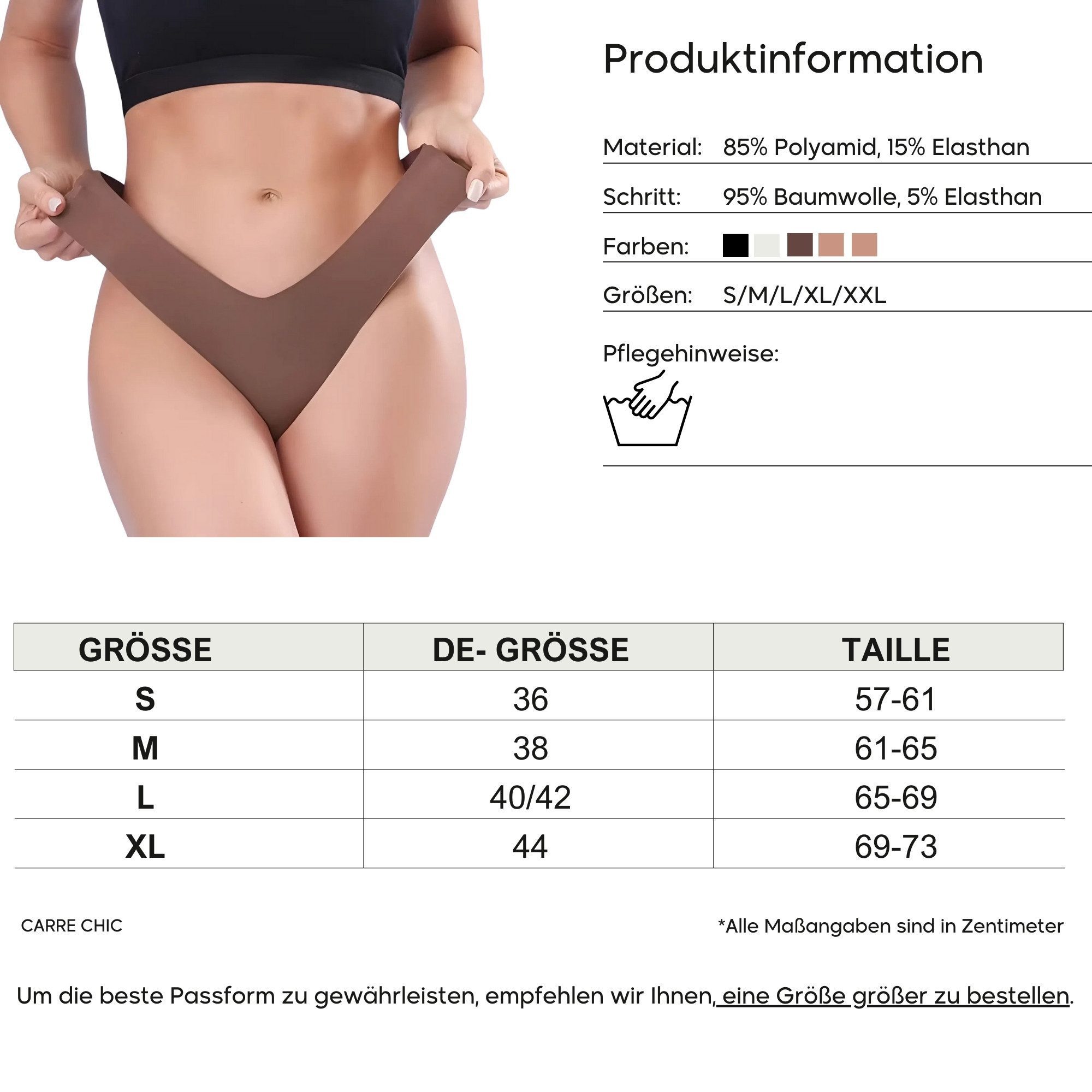 Elegant Love Tangaslip Brasilslips, Bequeme Dessous, Sexy Unterwäsche, nahtlose Panties (Set, 5-St., 5er-Pack) Höschen Lingerie für Damen, mehrfarbige Unterhosen, stilvolle Thongs