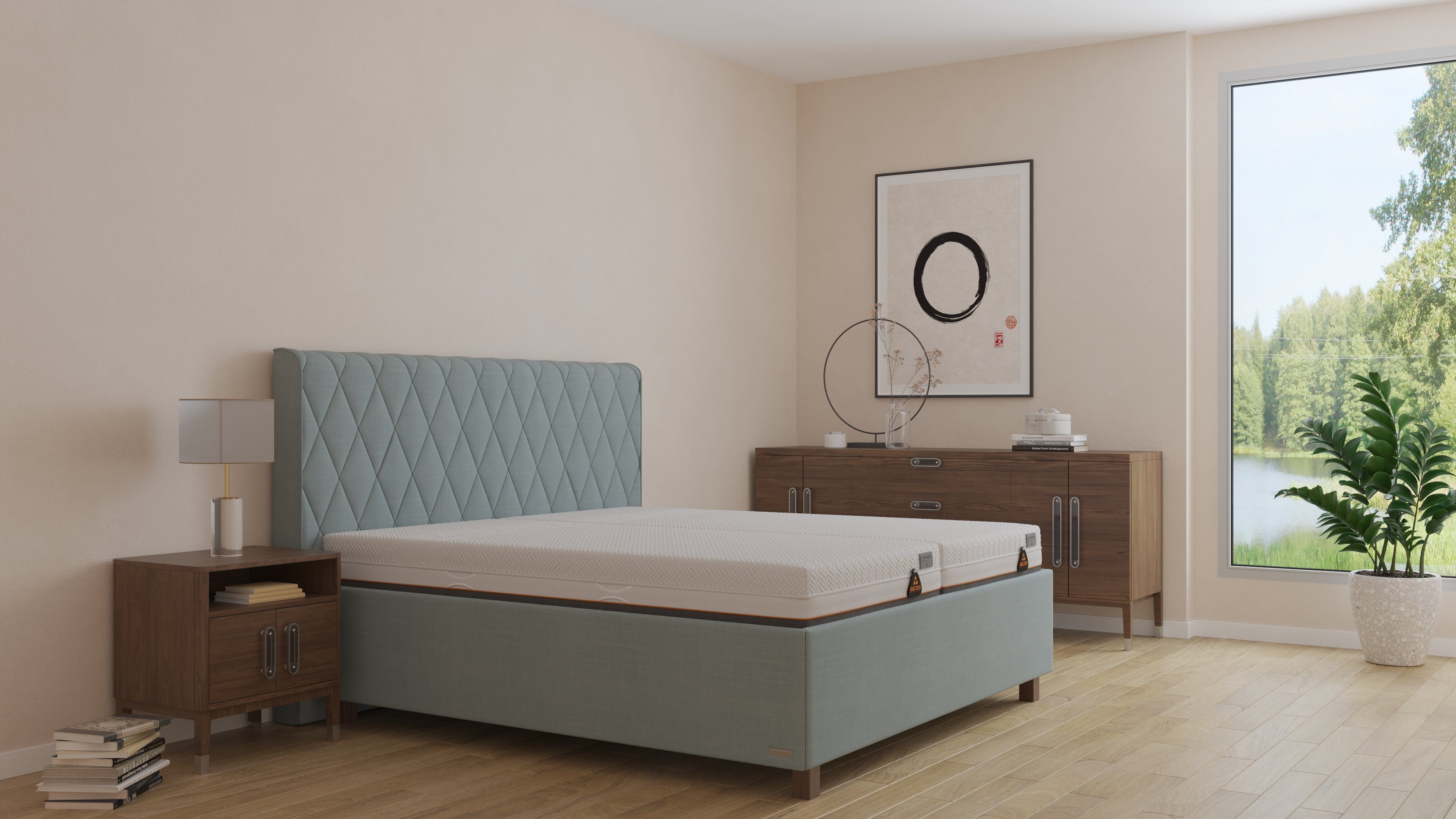 Taschenfederkernmatratze GELTEX® Quantum Touch Next 240 TFK, 90x200 cm, 140x200 cm & mehr, Schlaraffia, 24 cm hoch, mit langlebiger GELTEX® Next-Auflage, RG 43