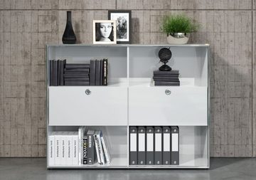 ebuy24 Vitrine Infinity Vitrinenschrank 2 klappen, 4 offene Fäche