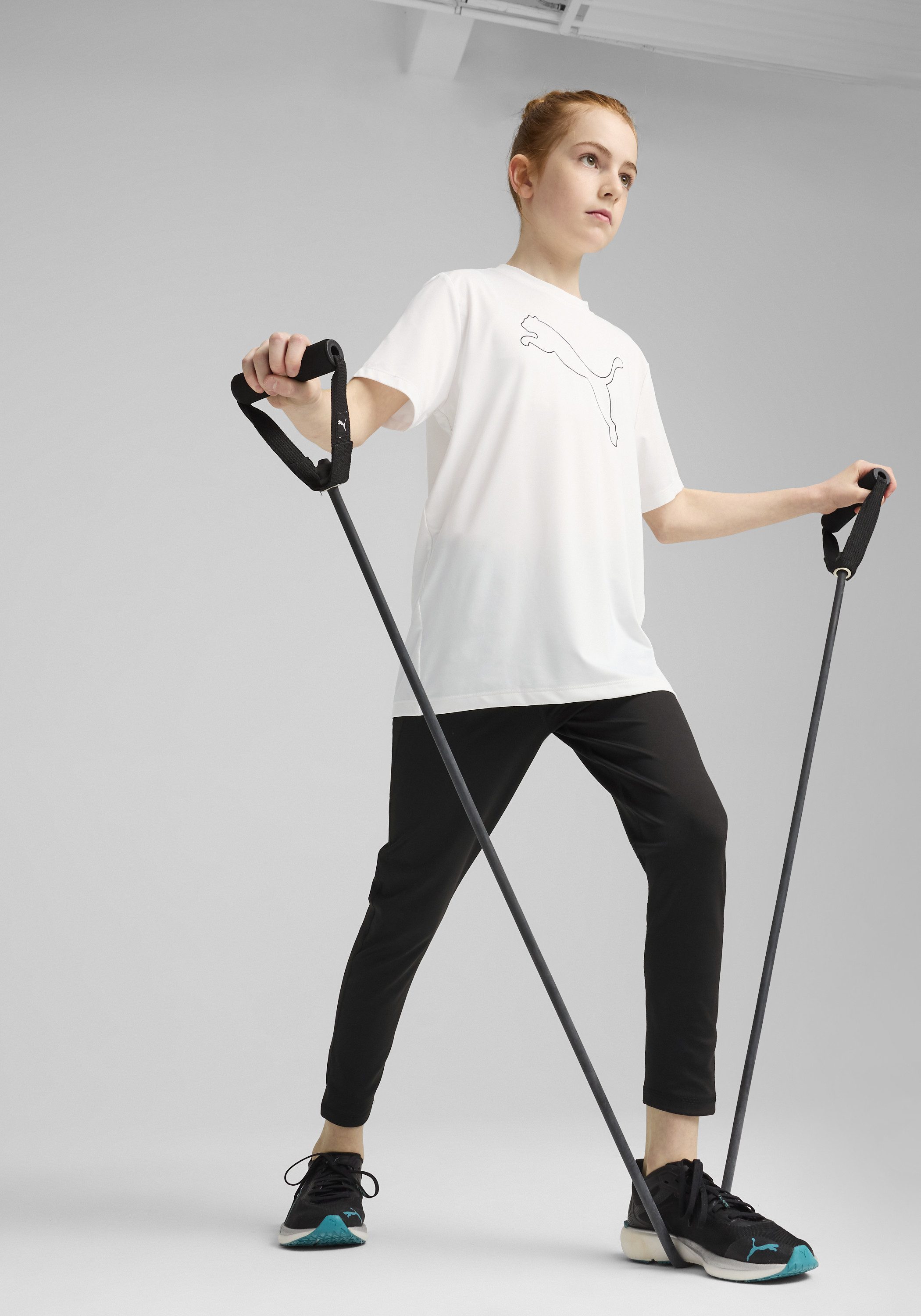 PUMA Leggings TAD ESS HIGH WAIST 78 TIGHTS G atmungsaktives Material, mit DryCELL Technologie, schmale Passform