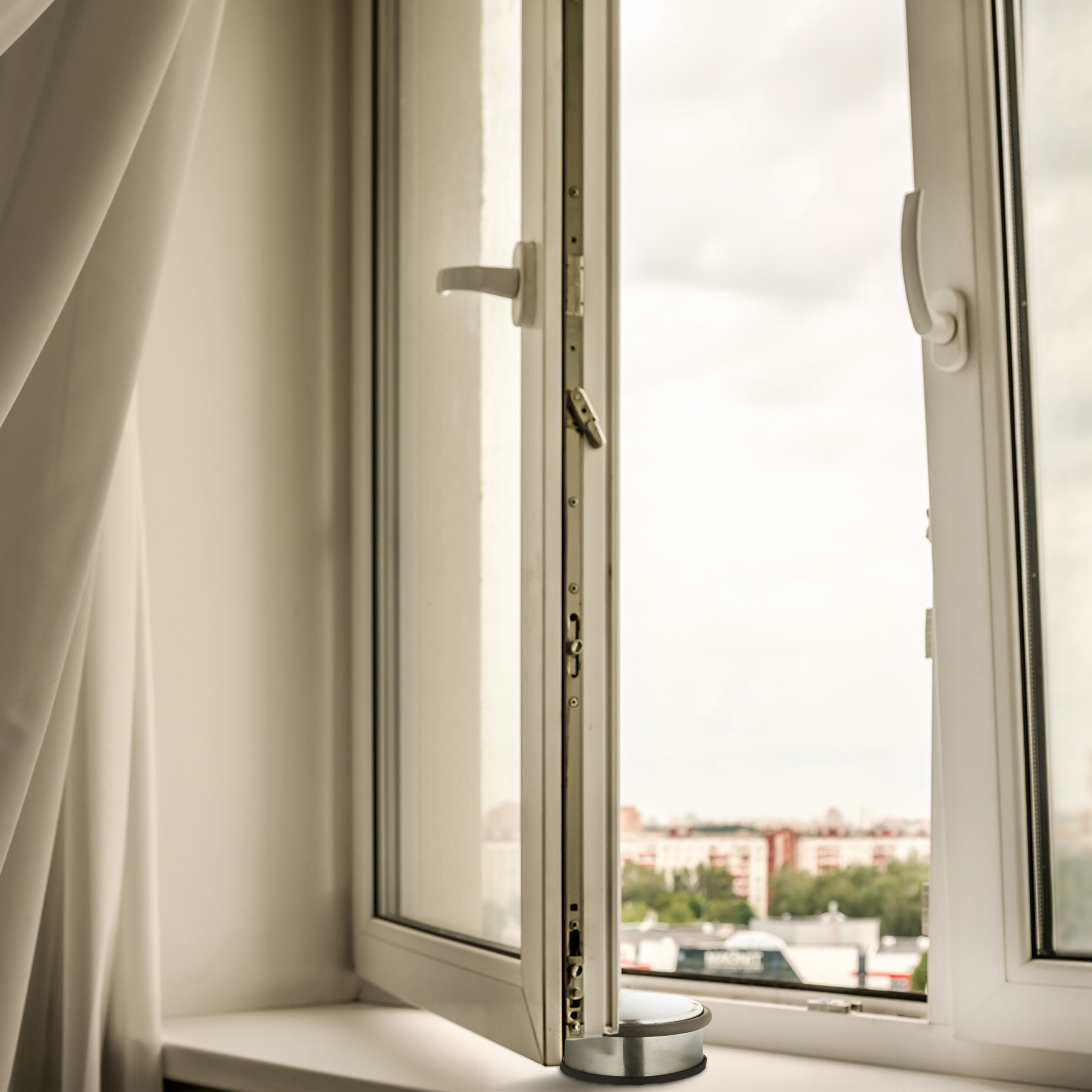 relaxdays Bodentürstopper Edelstahl Türstopper im 4er Set