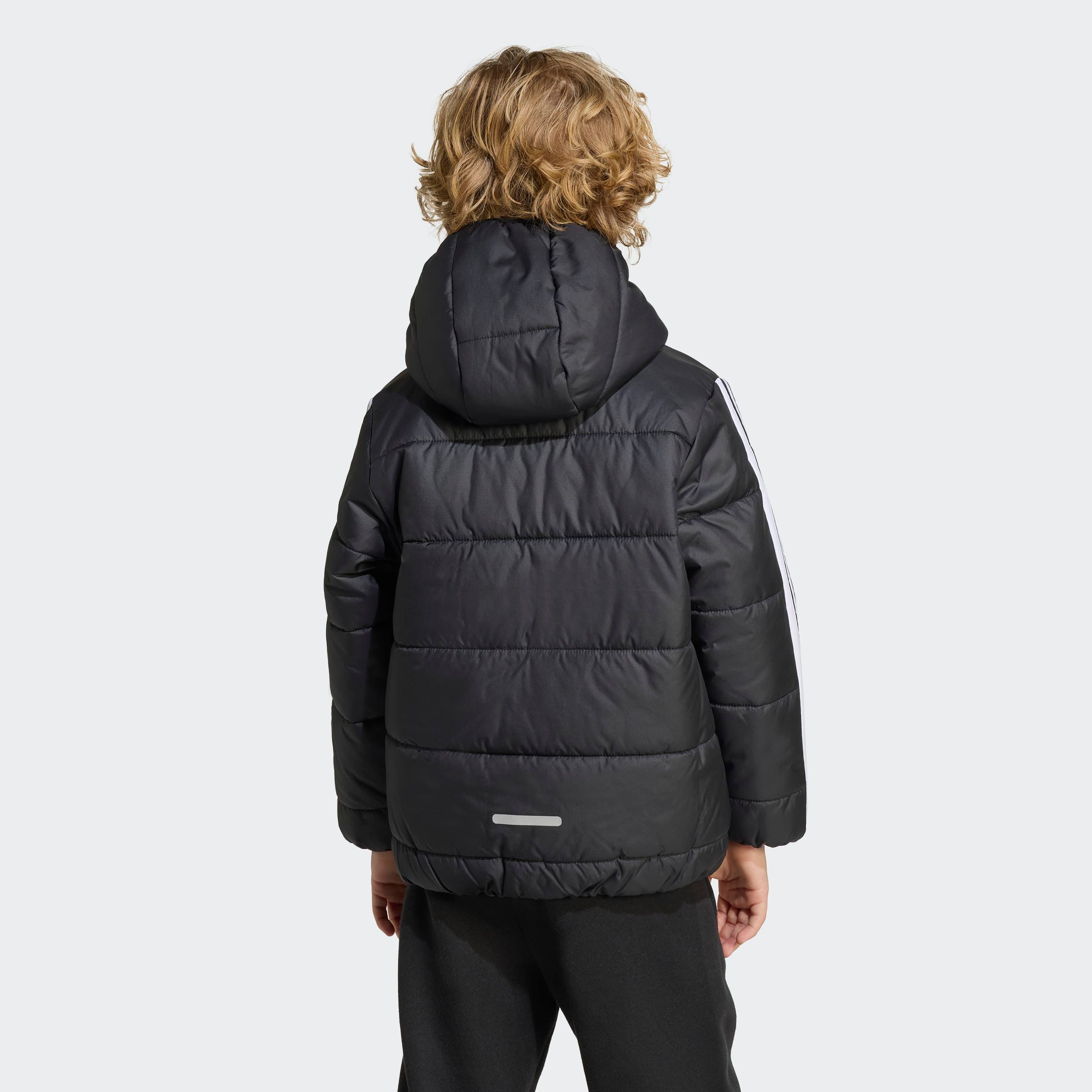 adidas Sportswear Winterjacke ESSENTIALS 3-STREIFEN GEFÜTTERTE für Kinder, mit Reißverschluss, leichtes Material