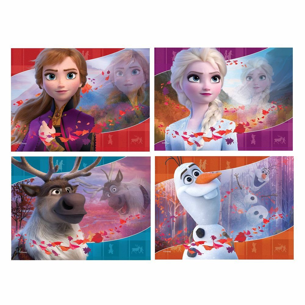 Disney Frozen 4 in II Puzzle Frozen 1 Puzzleteile Disney Kinder 24 Ravensburger, Puzzle Box Eiskönigin