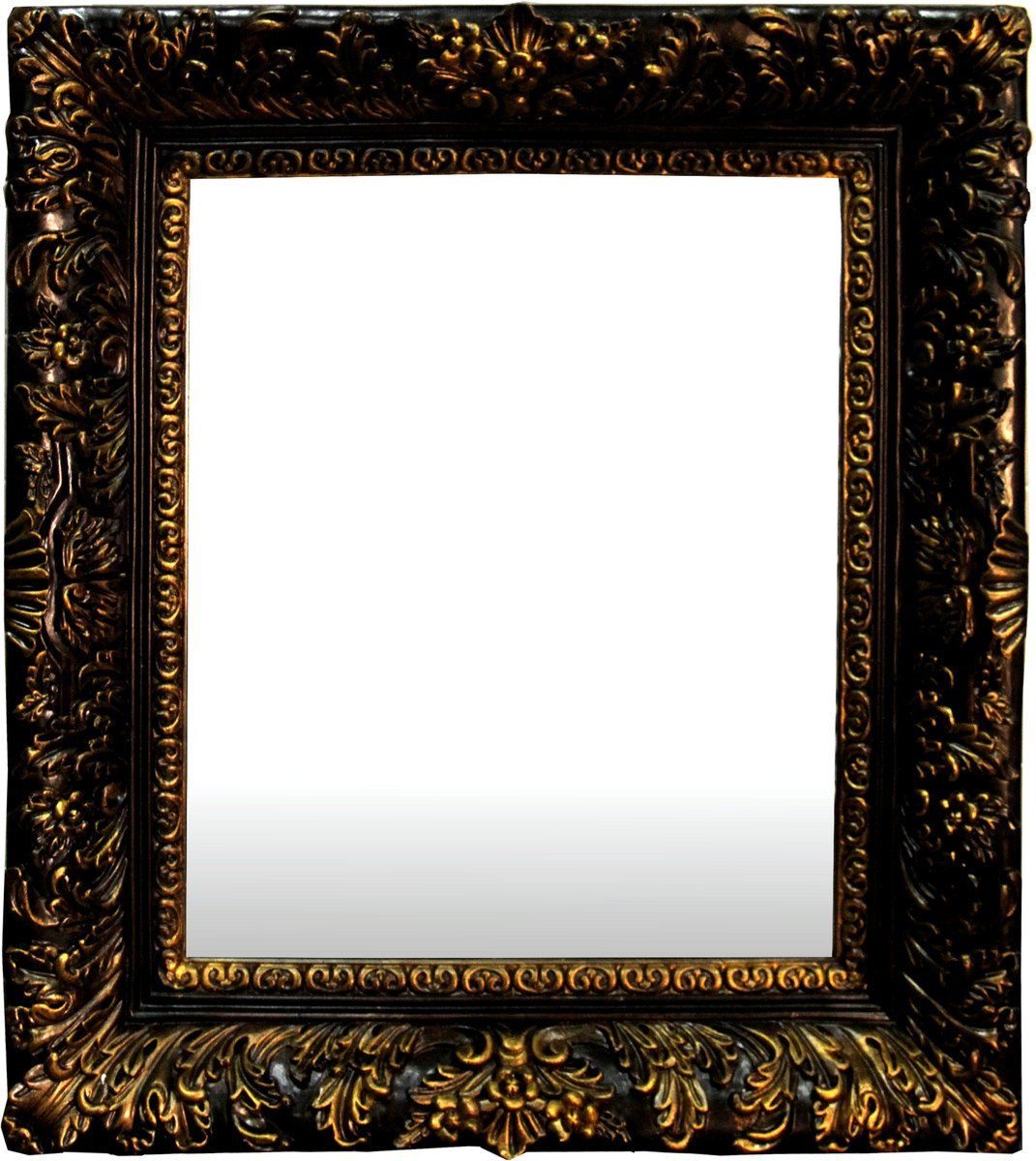 Casa Padrino Barockspiegel Barock Wandspiegel Gold H85 x 73 cm - Antik Look Spiegel