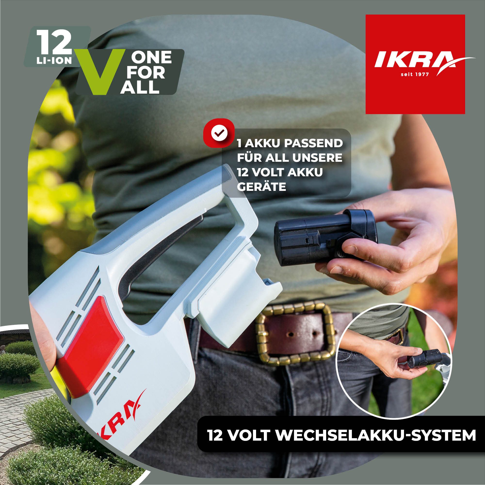 ikra GmbH Akku 12 V Typ LI 27 Akku 2500 mAh, Universell kompatibel mit der gesamten IKRA-12V-Gerätefamilie – Bild 5 von 5