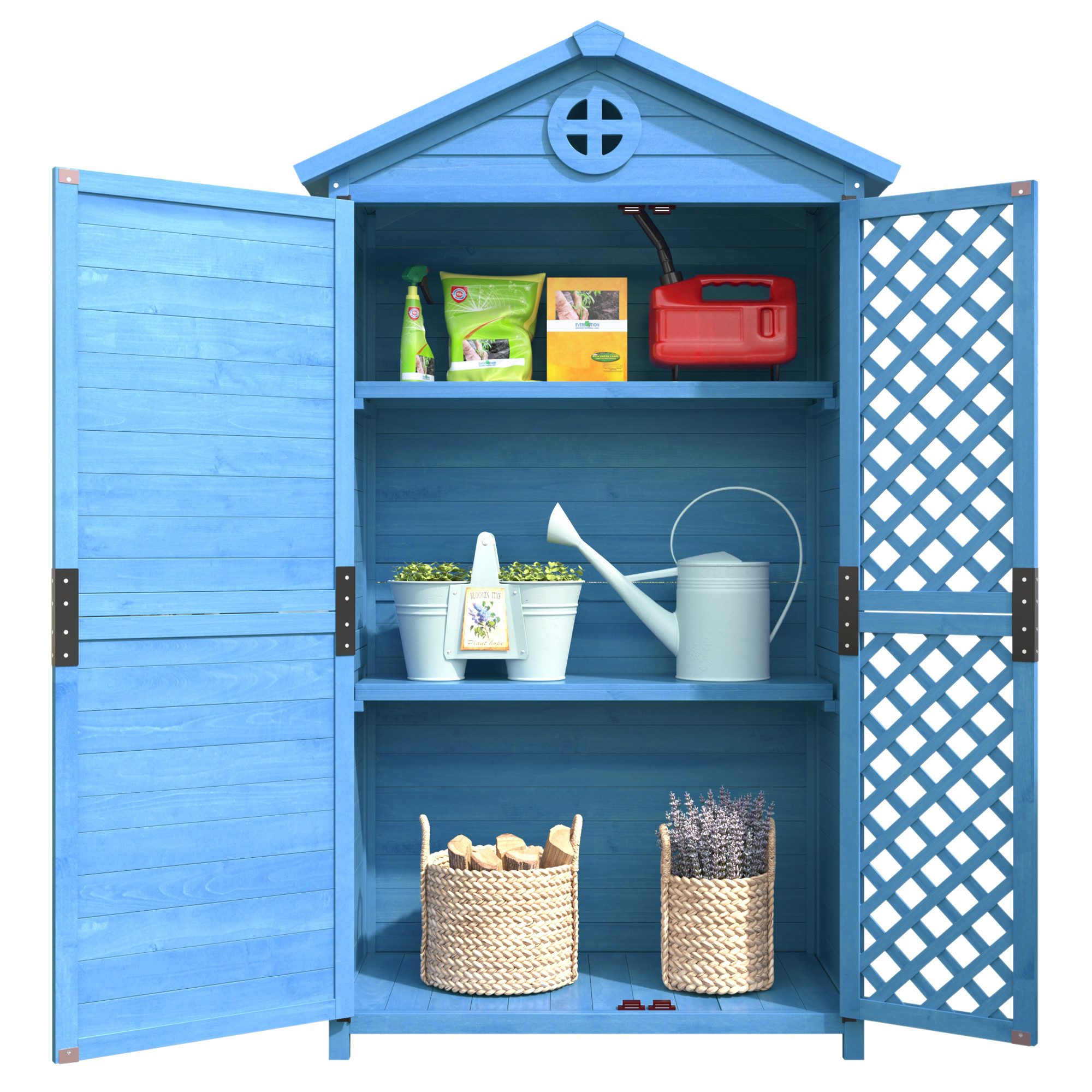 MODFU Geräteschrank Outdoor-Schrank Werkzeugschrank (Wetterfester Outdoor W günstig online kaufen